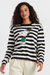 Navy Wool-Cashmere Snoopy Christmas Elf Sweater