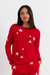 Red Wool-Cashmere Star Sweater