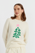 Cream Wool-Cashmere Christmas Tree Sweater