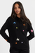 Black Wool-Cashmere Star Hoodie