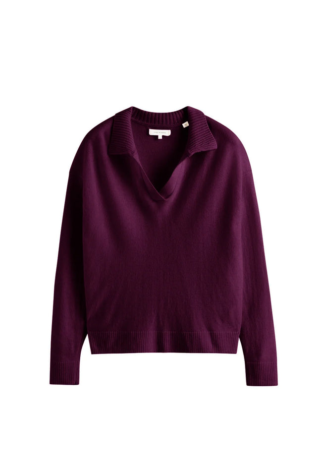 Mulberry Wool-Cashmere Collared Sweater image 4