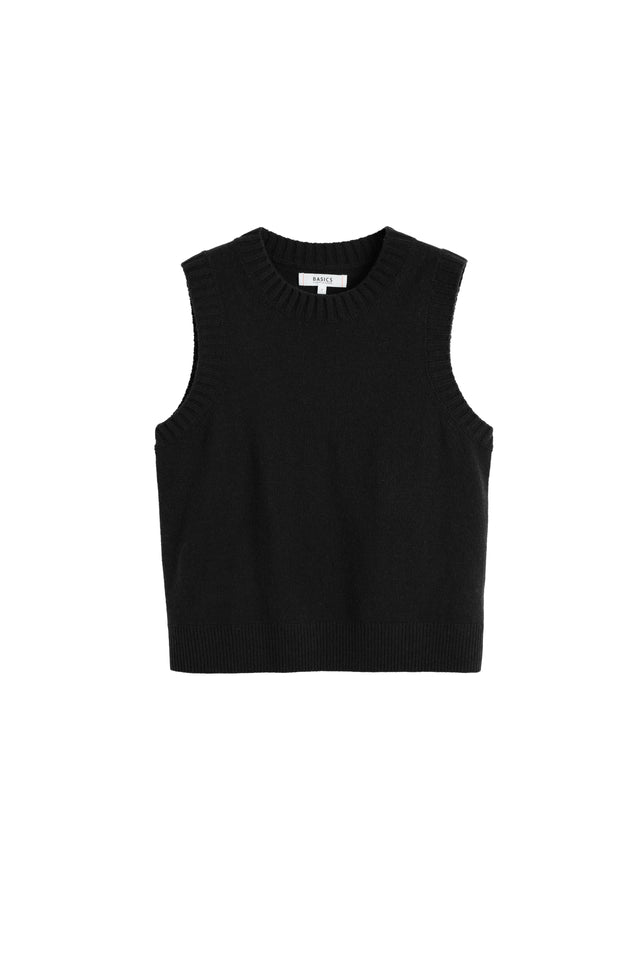 Black Wool-Cashmere Tank image 4