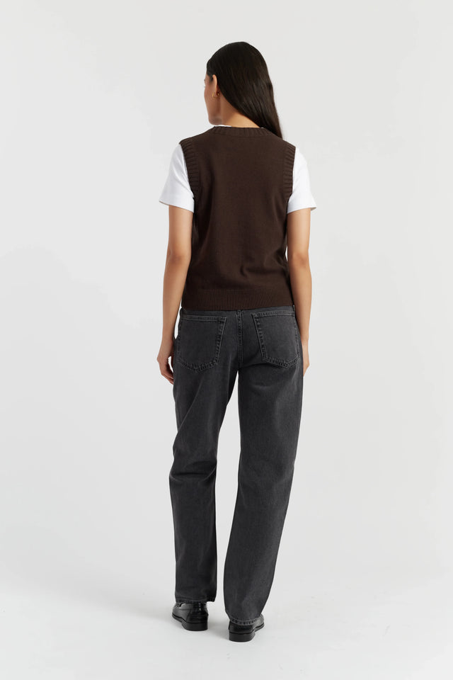 Chocolate Wool-Cashmere Tank image 3