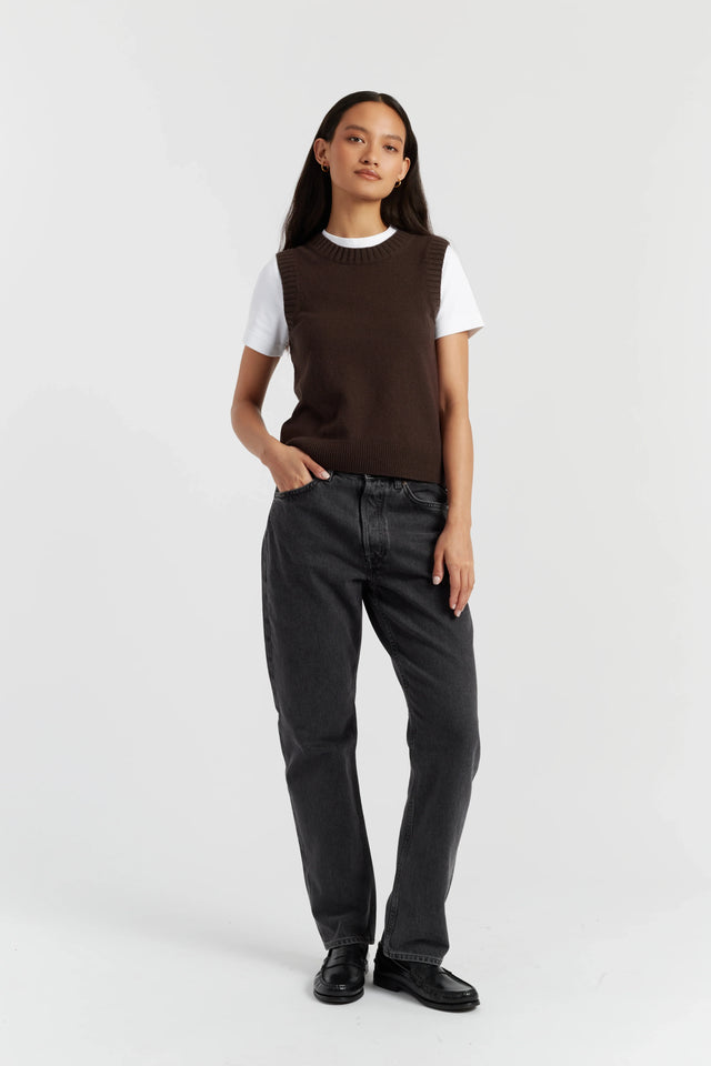 Chocolate Wool-Cashmere Tank image 2