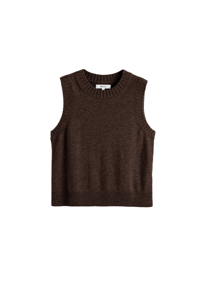 Chocolate Wool-Cashmere Tank image 4