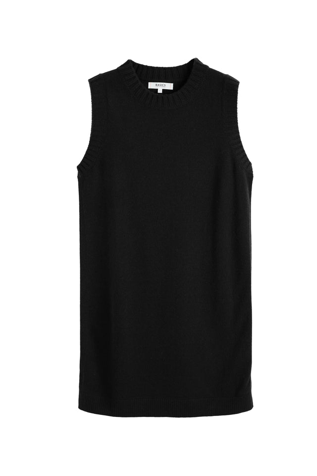 Black Wool-Cashmere Mini Dress image 4