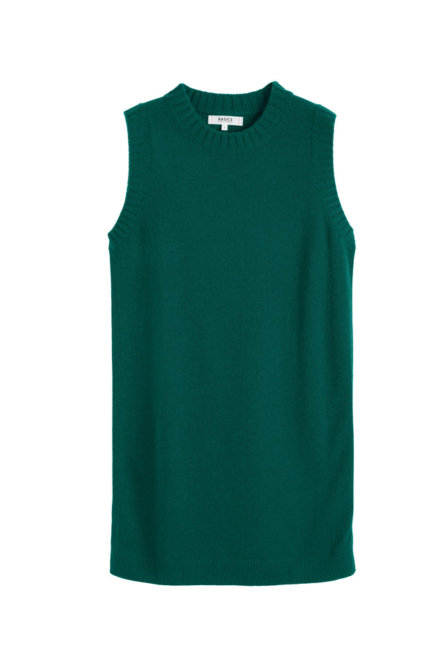 Emerald Wool-Cashmere Mini Dress image 4
