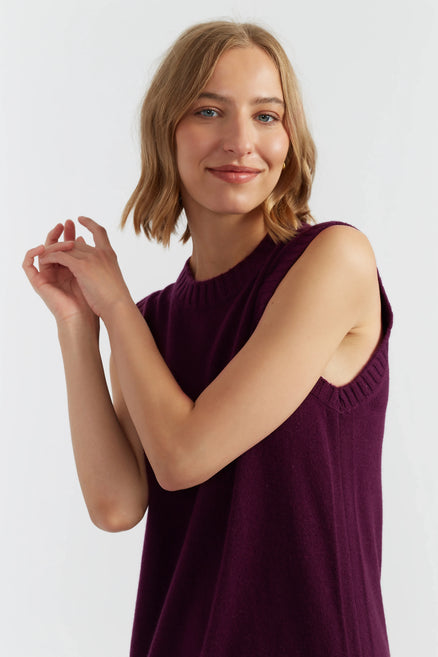 Mulberry Wool-Cashmere Mini Dress