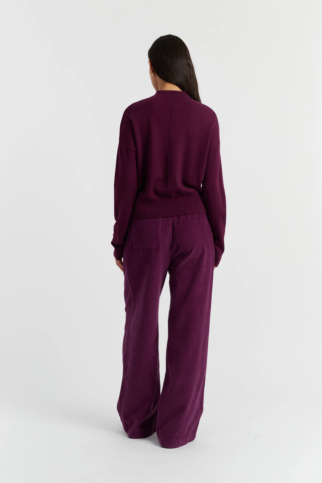 Mulberry Wool-Cashmere Funnel Neck Sweater image 3