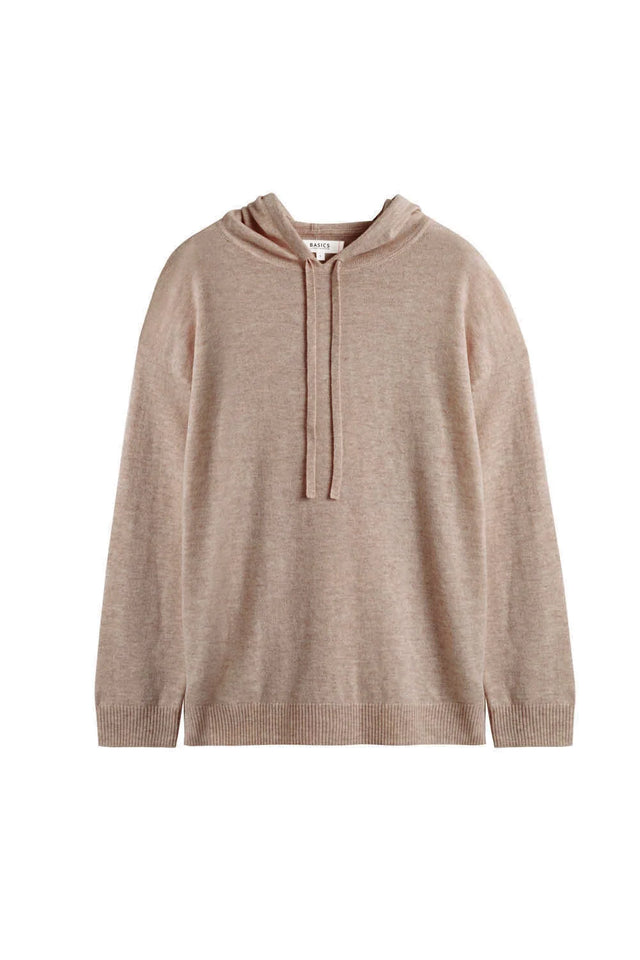 Warm-Oatmeal Wool-Cashmere Relaxed Hoodie image 4