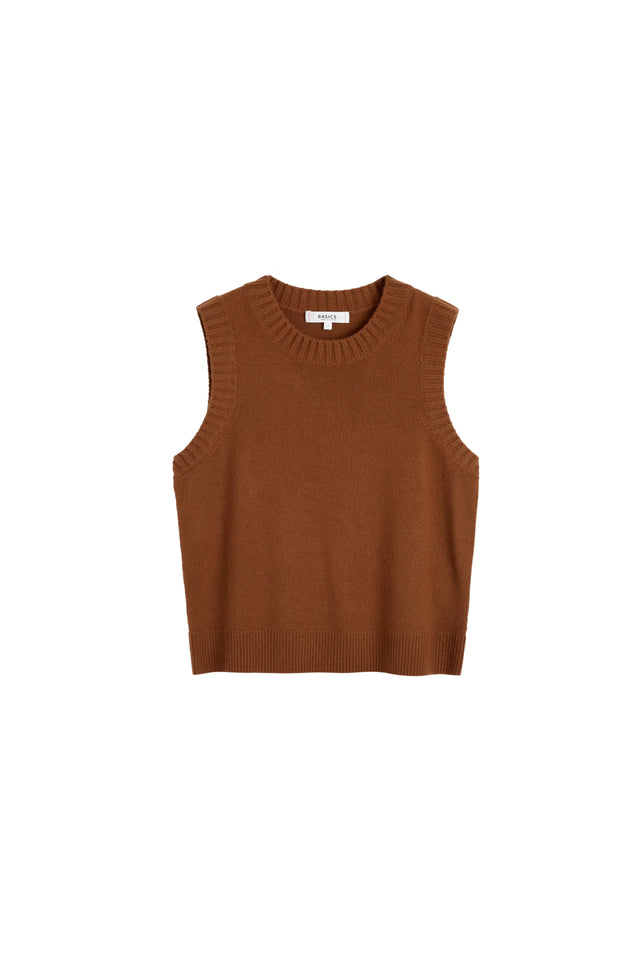 Toffee Wool-Cashmere Tank image 6