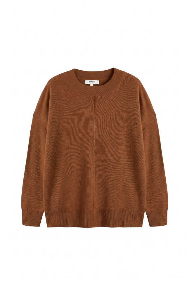 Toffee Wool-Cashmere Slouchy Sweater image 4