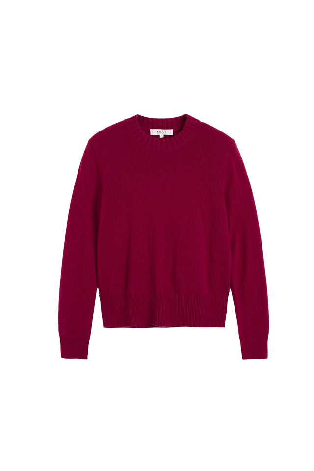 Cherry Wool-Cashmere Cropped Sweater image 5