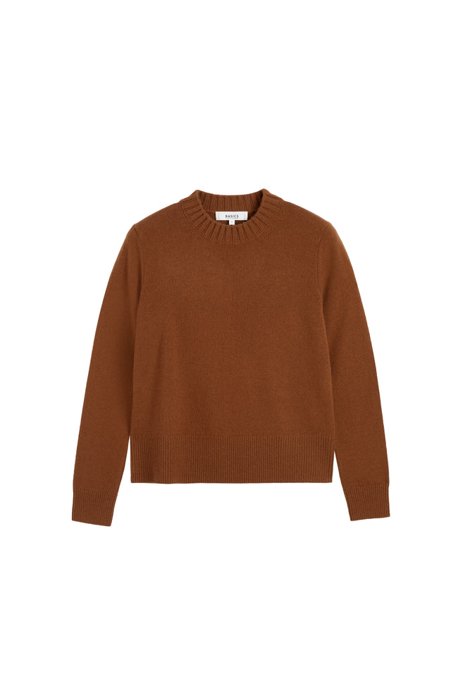 Toffee Wool-Cashmere Cropped Sweater image 6