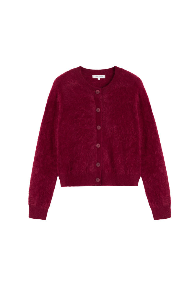 Cherry Brushed Cashmere Cardigan image 5