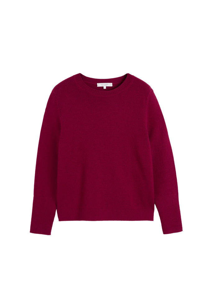 Cherry Pure Cashmere Boxy Sweater image 4