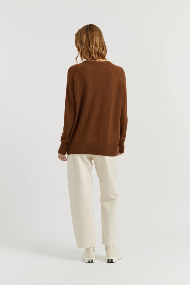 Toffee Cloud Cashmere Slouchy Sweater image 3
