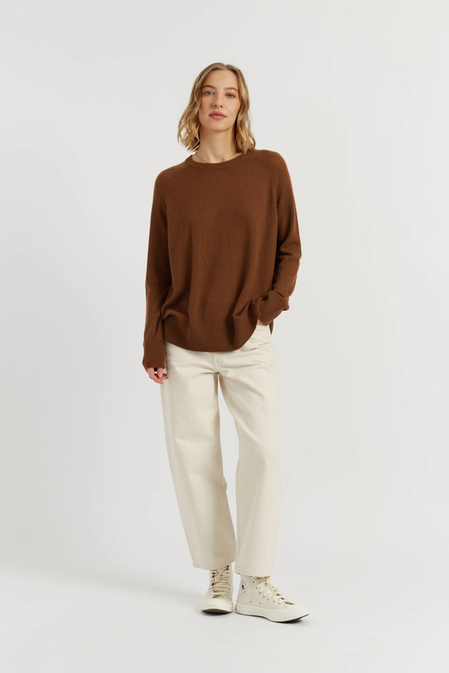 Toffee Cloud Cashmere Slouchy Sweater image 2