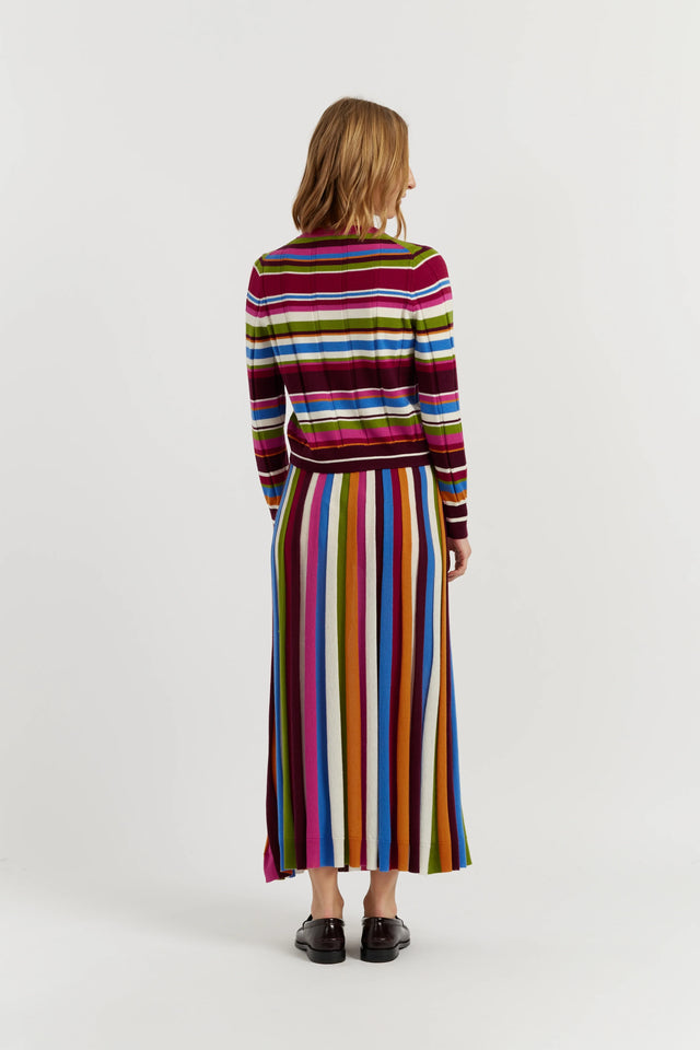 Multi Merino Stripe Sweater image 3