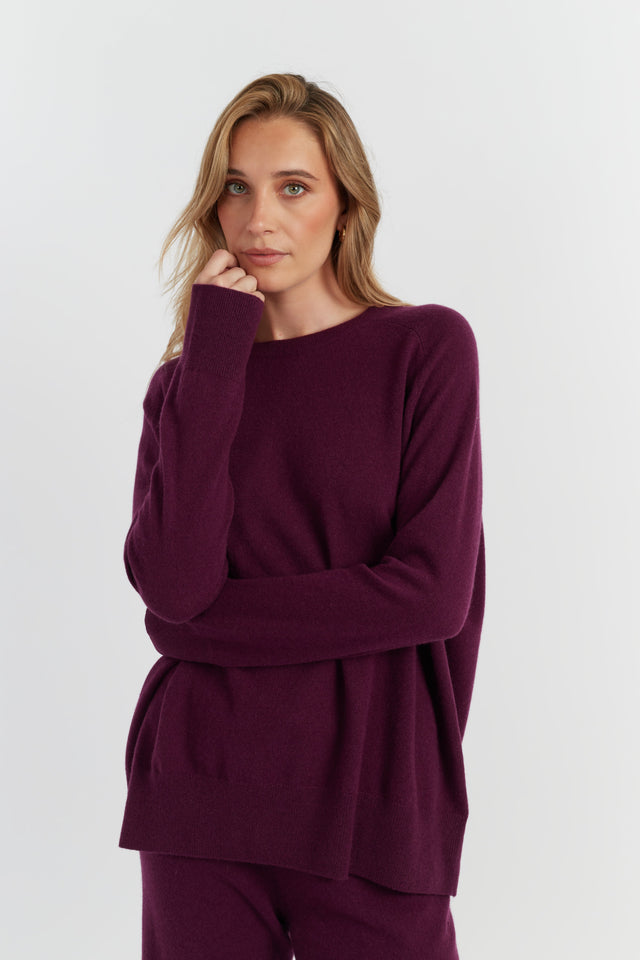 Mulberry Pure Cashmere Slouchy Sweater image 1