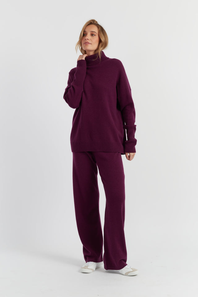 Mulberry Pure Cashmere Relaxed Rollneck Sweater image 3