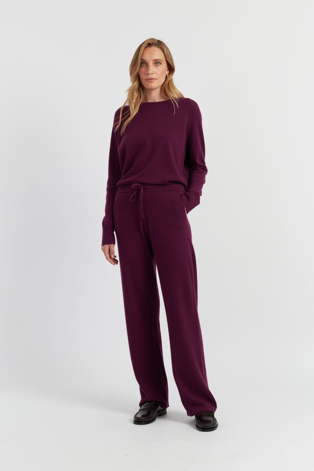 Mulberry Pure Cashmere Wide-Leg Pants image 1