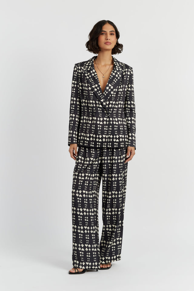 Black Queen of Hearts Trousers image 2