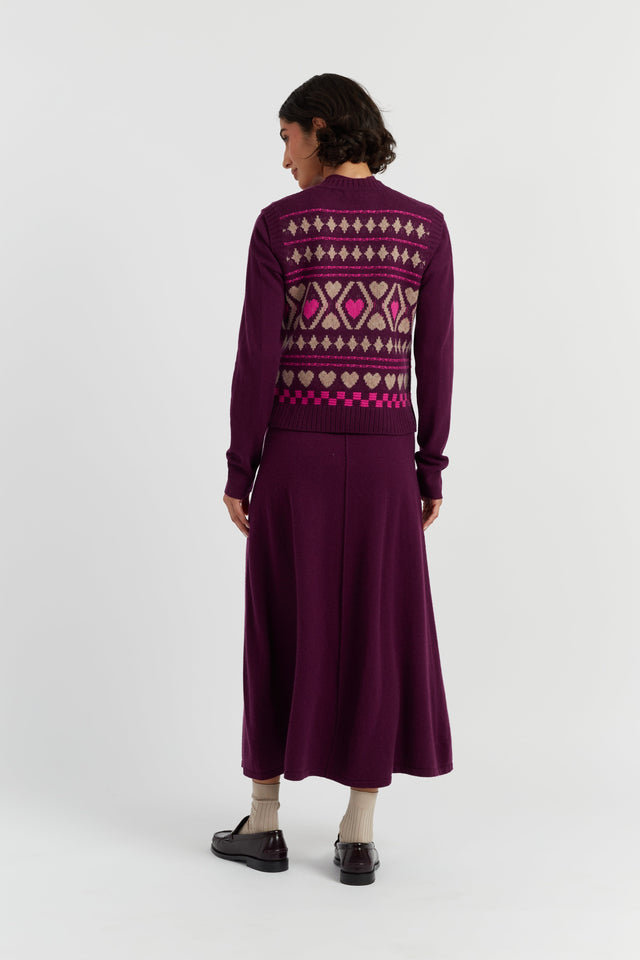 Mulberry Wool-Cashmere Hearts and Diamonds Tank image 2