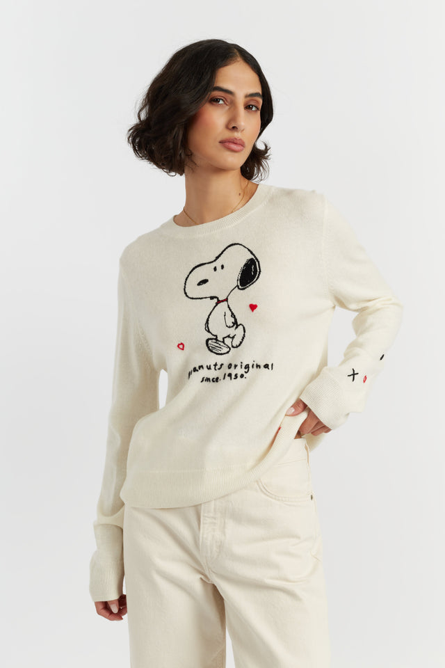 Cream Wool-Cashmere Peanuts Original Sweater image 1