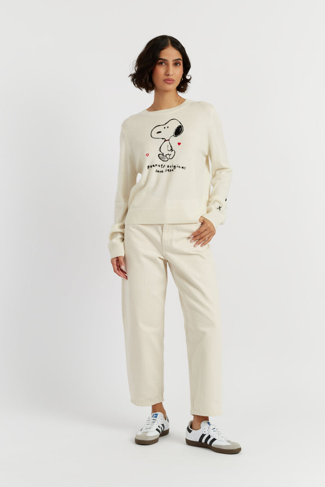 Cream Wool-Cashmere Peanuts Original Sweater image 3