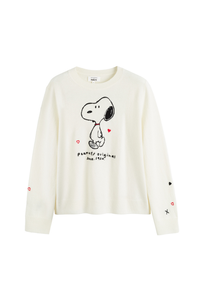 Cream Wool-Cashmere Peanuts Original Sweater image 4