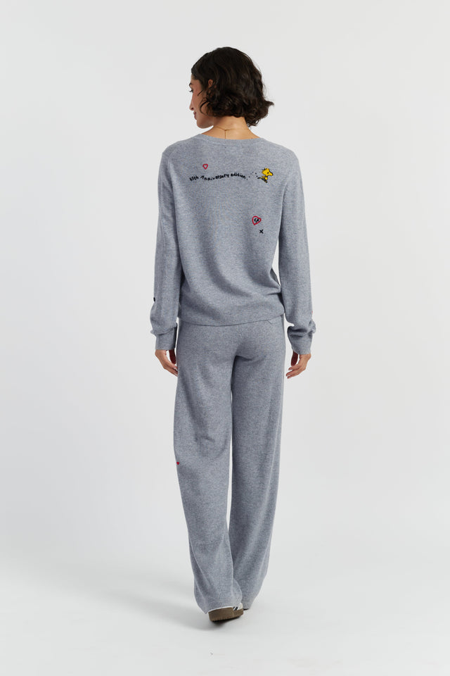 Grey Wool-Cashmere Peanuts Original Sweater image 2