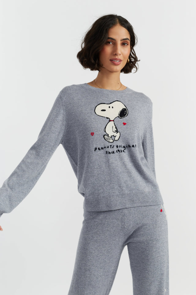 Grey Wool-Cashmere Peanuts Original Sweater image 1