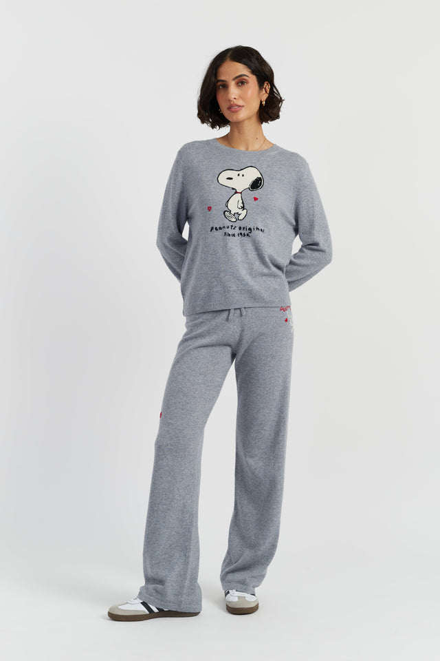 Grey Wool-Cashmere Peanuts Original Sweater image 3