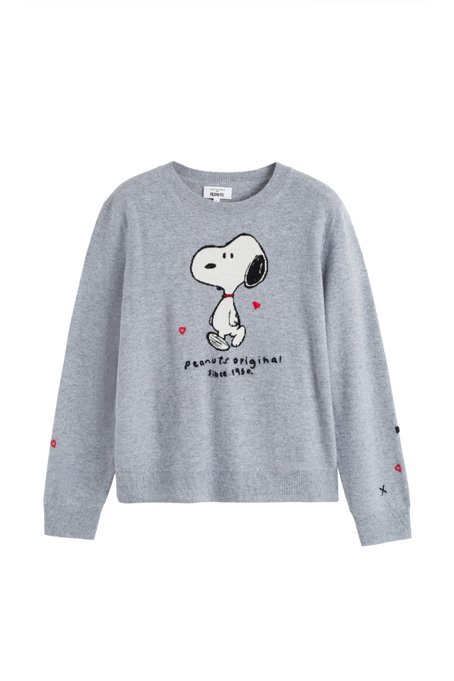 Grey Wool-Cashmere Peanuts Original Sweater image 4