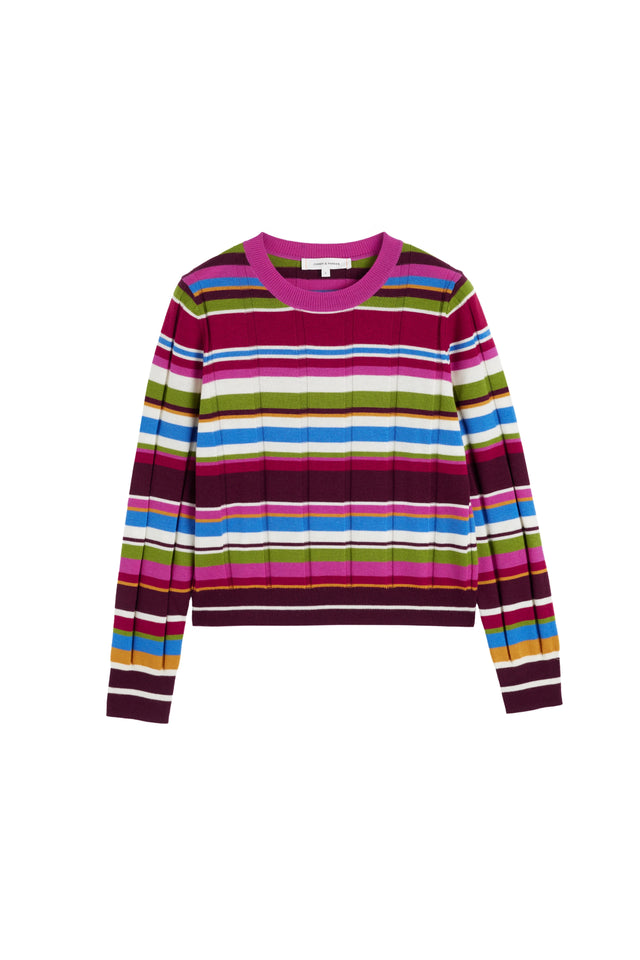 Multi Merino Stripe Sweater image 4