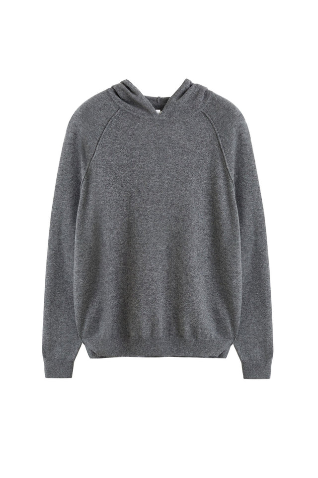 Women's Knitted Hoodie Chinti and Parker Grey Wool-Cashmere Boxy fit Size XS-3L image 2