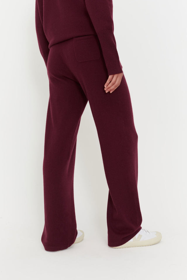 Claret Cashmere Wide-Leg Pants image 5