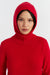 Velvet-Red Wool-Cashmere Balaclava