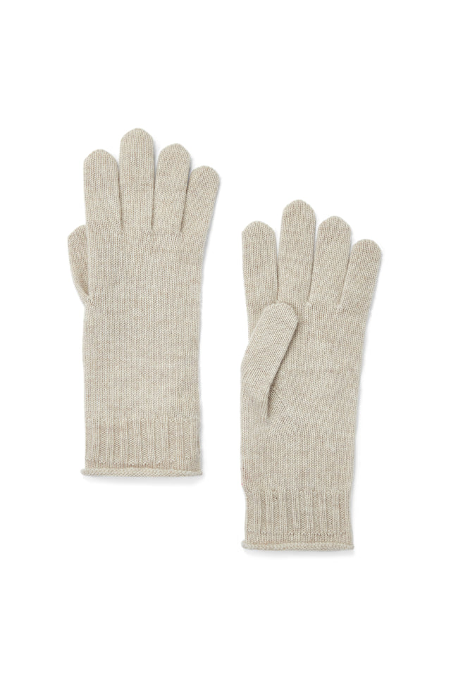 Light-Oatmeal Wool-Cashmere Gloves image 2