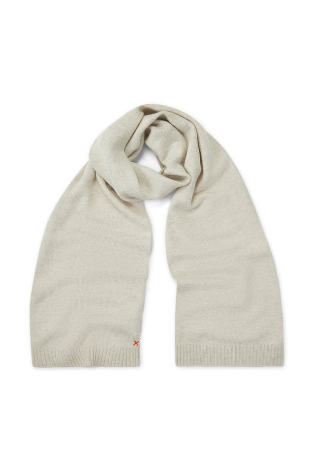 Light-Oatmeal Wool-Cashmere Scarf image 2