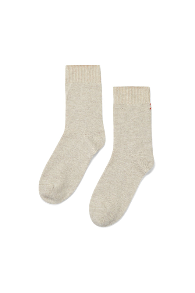 Light-Oatmeal Wool-Cashmere Socks image 2