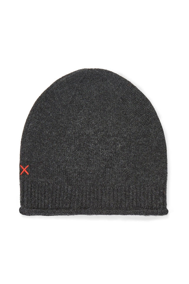 Charcoal Wool-Cashmere Beanie image 2