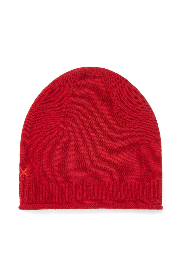 Velvet-Red Wool-Cashmere Beanie image 2