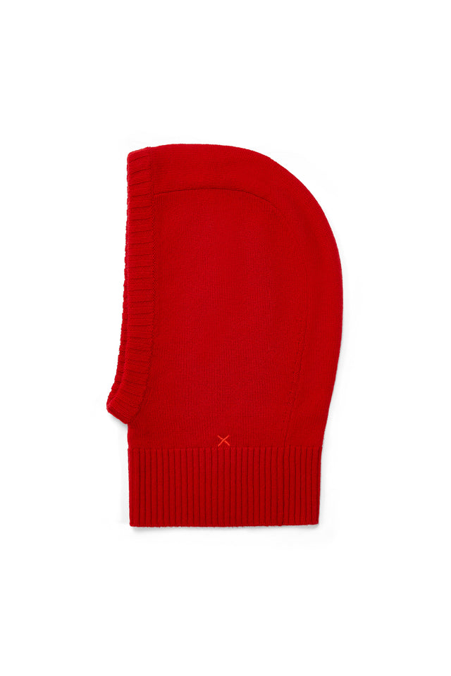 Velvet-Red Wool-Cashmere Balaclava image 2