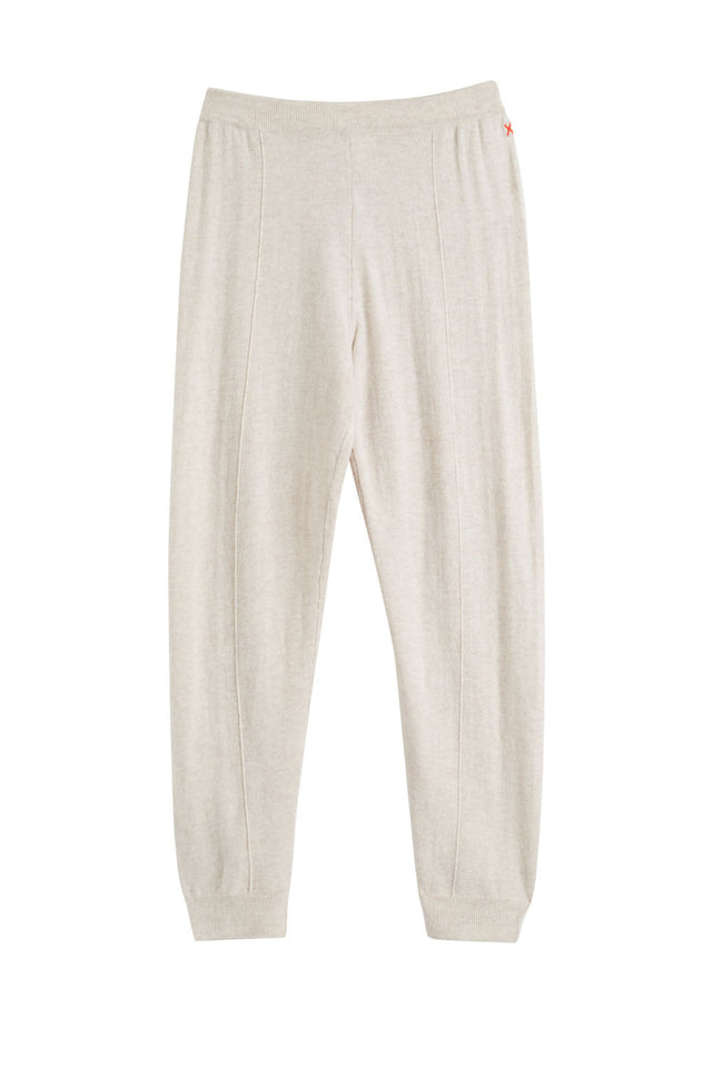 Light-Oatmeal Wool-Cashmere Cuffed Joggers image 2