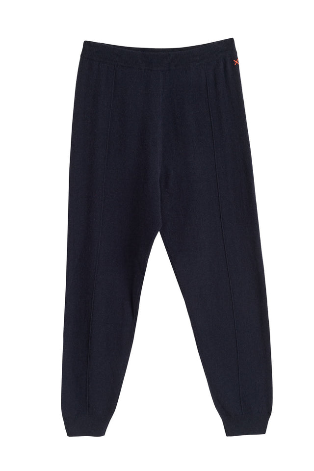 Navy Wool-Cashmere Cuffed Joggers image 2