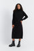 Black Wool-Cashmere Rollneck Dress