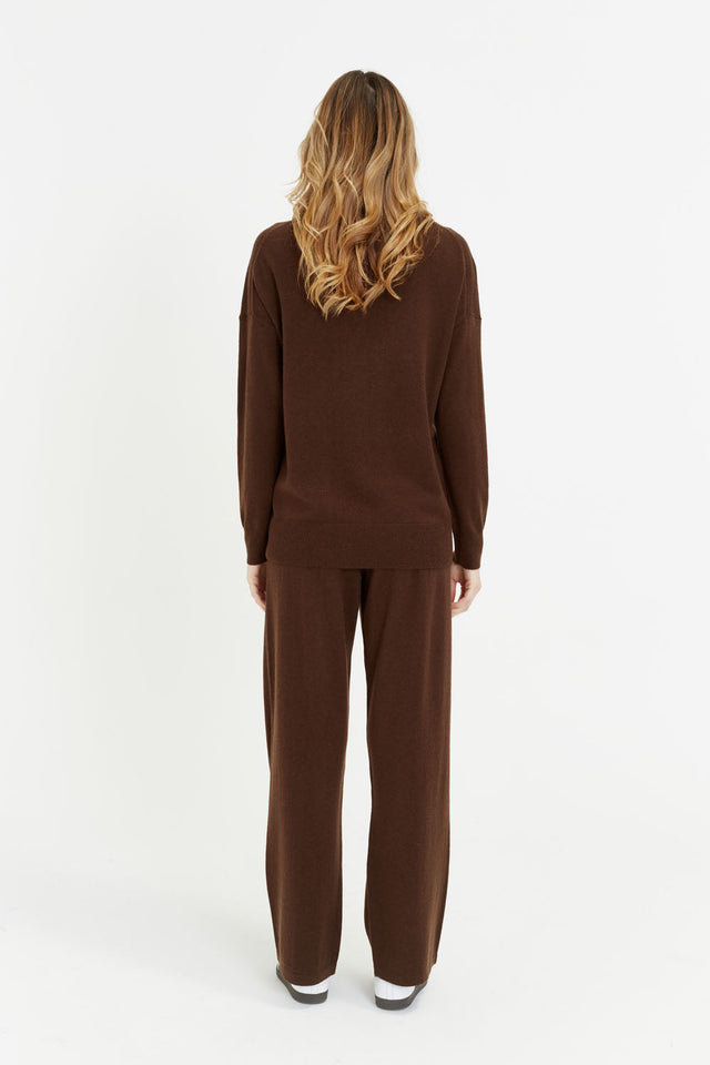 Cocoa Wool-Cashmere Slouchy Sweater image 3