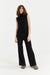 Black Cashmere Side Rib Trousers